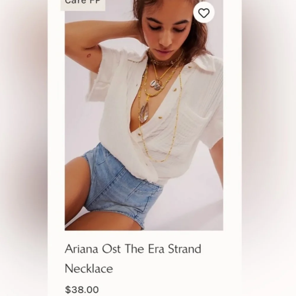 FREE PEOPLE × Ariana Ost Boho Pendant Necklace NWOT